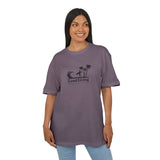 Laden Sie das Bild in den Galerie-Viewer, Unisex Heavy Oversize Tee - Good Living Surf &amp; Palmen Design