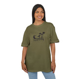 Laden Sie das Bild in den Galerie-Viewer, Unisex Heavy Oversize Tee - Good Living Surf &amp; Palmen Design