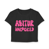 Laden Sie das Bild in den Galerie-Viewer, Women&#39;s Baby Tee - &quot;ABITUR UNLOCKED&quot;