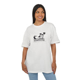 Laden Sie das Bild in den Galerie-Viewer, Unisex Heavy Oversize Tee - Good Living Surf &amp; Palmen Design
