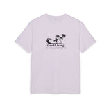 Laden Sie das Bild in den Galerie-Viewer, Unisex Heavy Oversize Tee - Good Living Surf &amp; Palmen Design