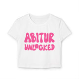Laden Sie das Bild in den Galerie-Viewer, Women&#39;s Baby Tee - &quot;ABITUR UNLOCKED&quot;