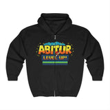 Laden Sie das Bild in den Galerie-Viewer, Unisex Heavy Zip Hoodie - Level Up! &#39;Abitur&#39;