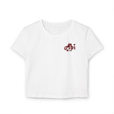 Laden Sie das Bild in den Galerie-Viewer, Women&#39;s Crop Top - Personalized &#39;Abi&#39; &amp; Heart Design