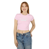 Laden Sie das Bild in den Galerie-Viewer, Women&#39;s Baby Crop Tee - &#39;ABITUR 2025&#39; Varsity