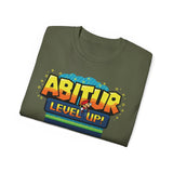 Laden Sie das Bild in den Galerie-Viewer, Unisex Regular Cotton T-shirt - Level Up! &#39;Abitur&#39; Basic Tee