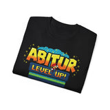 Laden Sie das Bild in den Galerie-Viewer, Unisex Regular Cotton T-shirt - Level Up! &#39;Abitur&#39; Basic Tee