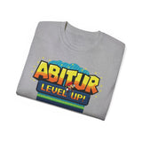 Laden Sie das Bild in den Galerie-Viewer, Unisex Regular Cotton T-shirt - Level Up! &#39;Abitur&#39; Basic Tee