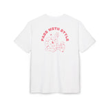 Laden Sie das Bild in den Galerie-Viewer, Unisex Heavy Oversize Graphic Tee- &#39;Pass With Style&#39;