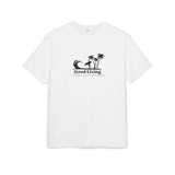 Laden Sie das Bild in den Galerie-Viewer, Unisex Heavy Oversize Tee - Good Living Surf &amp; Palmen Design