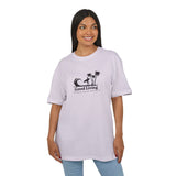 Laden Sie das Bild in den Galerie-Viewer, Unisex Heavy Oversize Tee - Good Living Surf &amp; Palmen Design