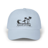 Laden Sie das Bild in den Galerie-Viewer, Classic Embroided Unisex Cap - Good Living Surf &amp; Palmen Design