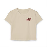 Laden Sie das Bild in den Galerie-Viewer, Women&#39;s Crop Top - Personalized &#39;Abi&#39; &amp; Heart Design