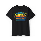 Laden Sie das Bild in den Galerie-Viewer, Unisex Regular Cotton T-shirt - Level Up! &#39;Abitur&#39; Basic Tee