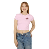 Laden Sie das Bild in den Galerie-Viewer, Women&#39;s Crop Top - Personalized &#39;Abi&#39; &amp; Heart Design