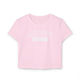 Laden Sie das Bild in den Galerie-Viewer, Women&#39;s Baby Crop Tee - &#39;ABITUR 2025&#39; Varsity