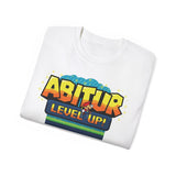 Laden Sie das Bild in den Galerie-Viewer, Unisex Regular Cotton T-shirt - Level Up! &#39;Abitur&#39; Basic Tee
