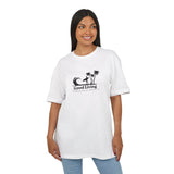 Laden Sie das Bild in den Galerie-Viewer, Unisex Heavy Oversize Tee - Good Living Surf &amp; Palmen Design