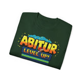 Laden Sie das Bild in den Galerie-Viewer, Unisex Regular Cotton T-shirt - Level Up! &#39;Abitur&#39; Basic Tee