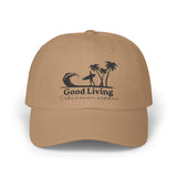 Laden Sie das Bild in den Galerie-Viewer, Classic Embroided Unisex Cap - Good Living Surf &amp; Palmen Design